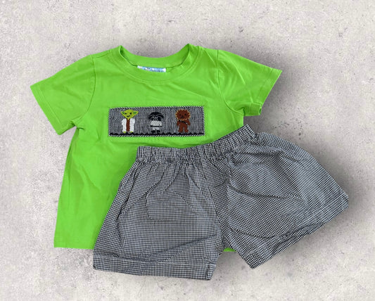 Boys Smocked Star Wars 2pc Set Size 2
