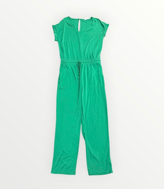 Womens Ces Femme Green Jumpsuit Large EUC