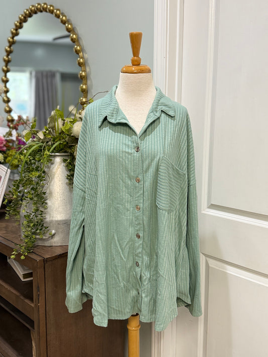 Womens Blumin Ribbed Blouse Size Large