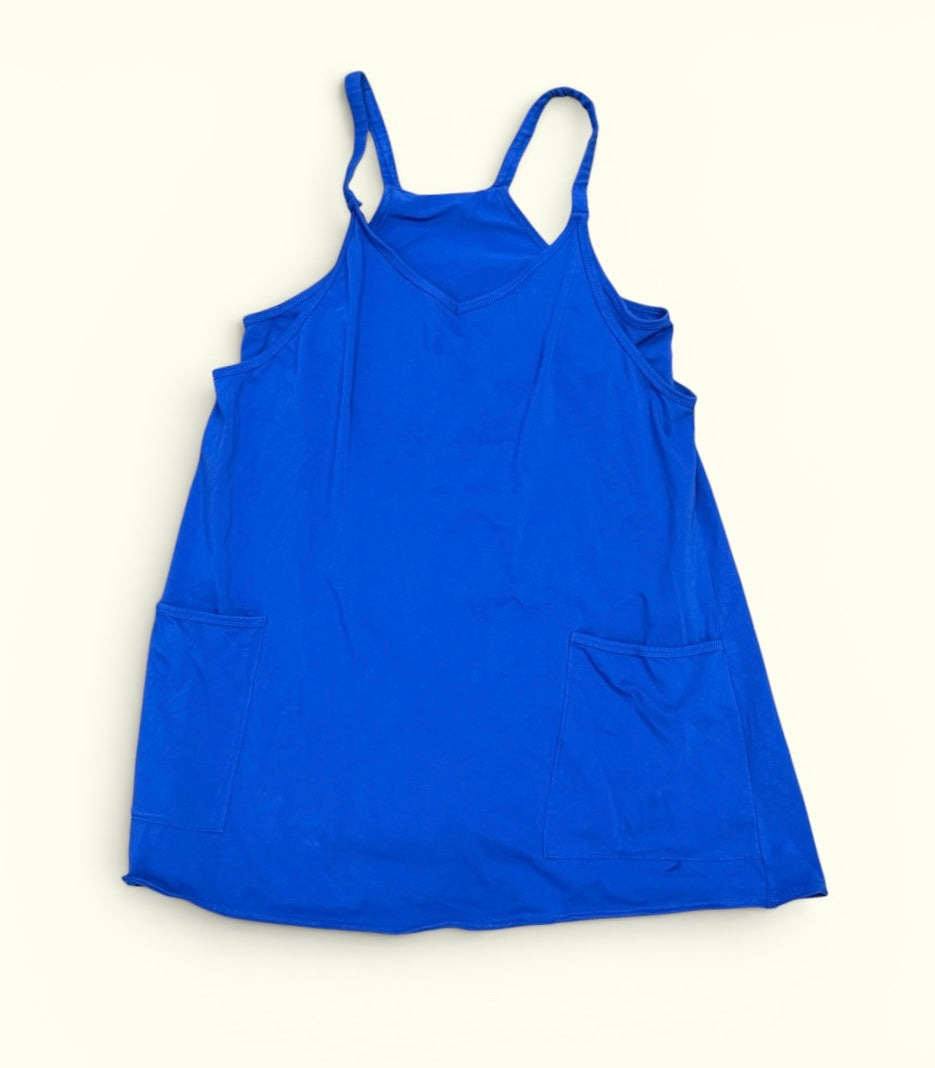 Womens Royal Blue Athletic Dress L/XL EUC