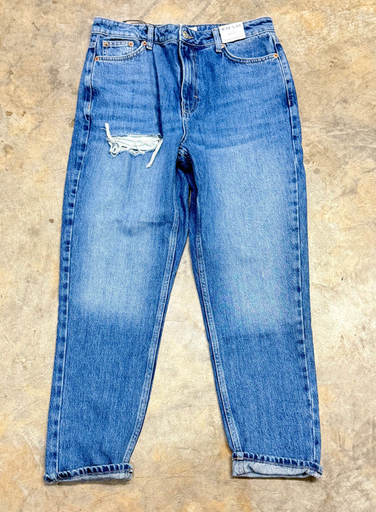 Womens Topshop Denim Mom Jeans 30x30 NWT