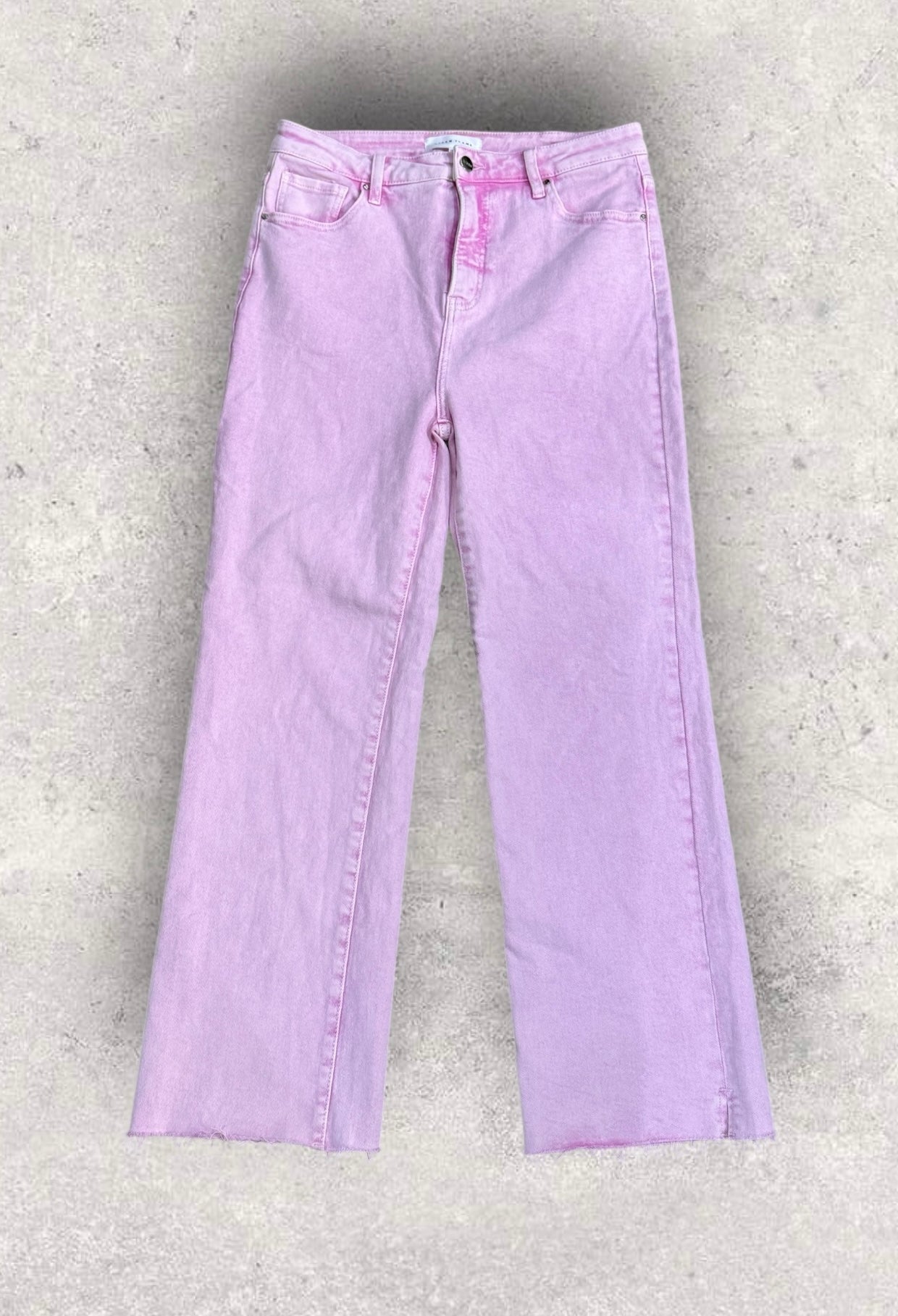 Womens Pink Risen Jeans 15/32