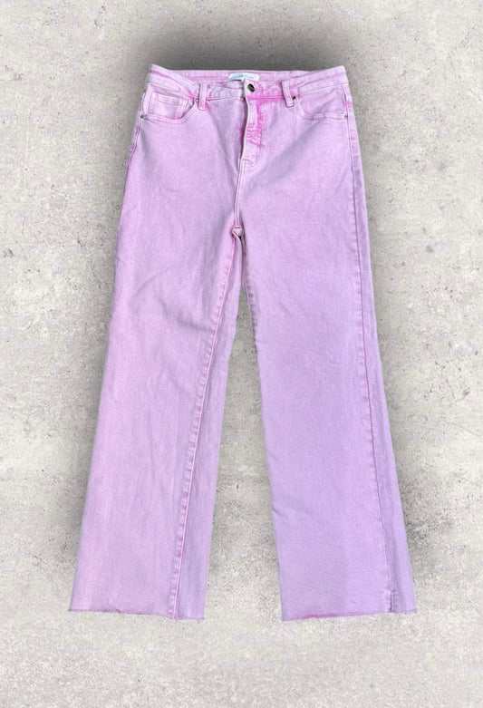 Womens Pink Risen Jeans 15/32