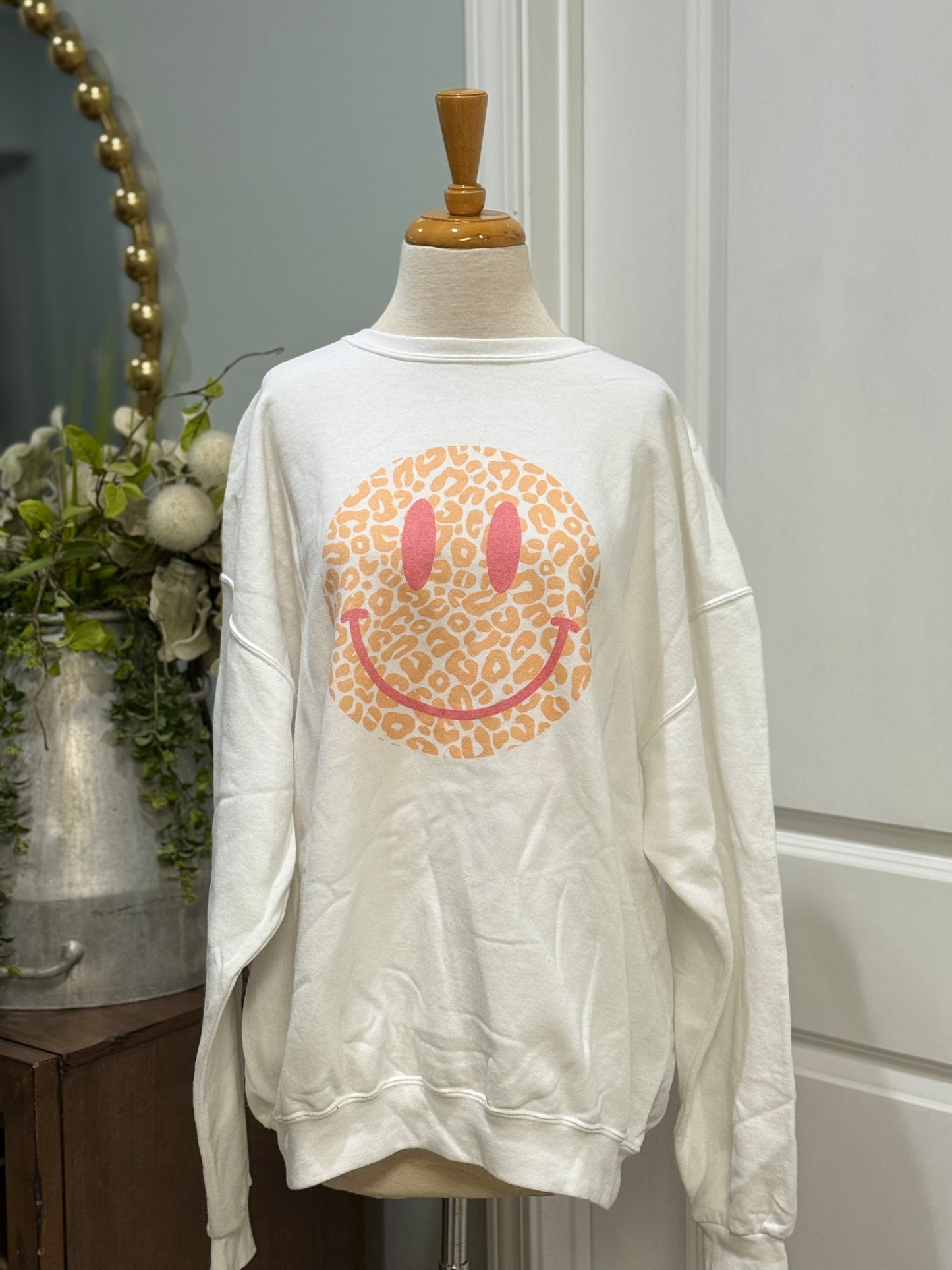 Womens Smiley Sweatshirt Size 2XL