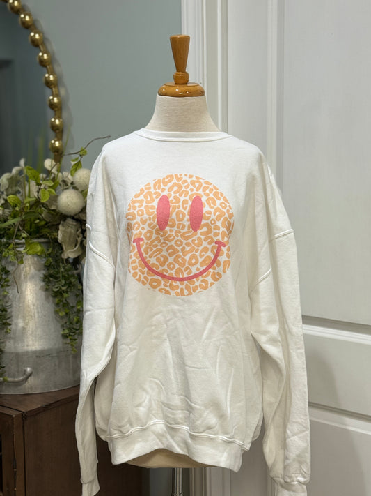 Womens Smiley Sweatshirt Size 2XL