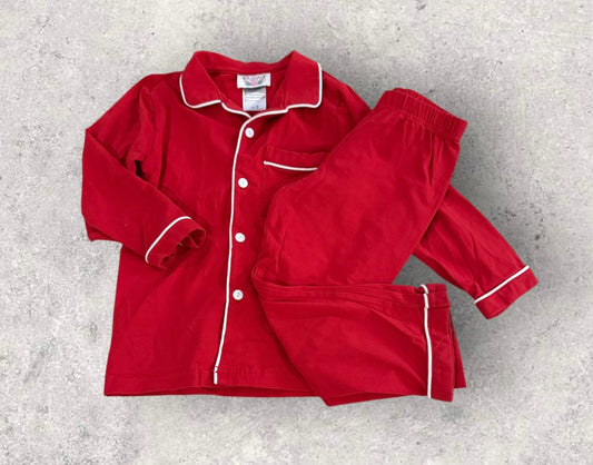 Boys Red Christmas Pajamas Size 3
