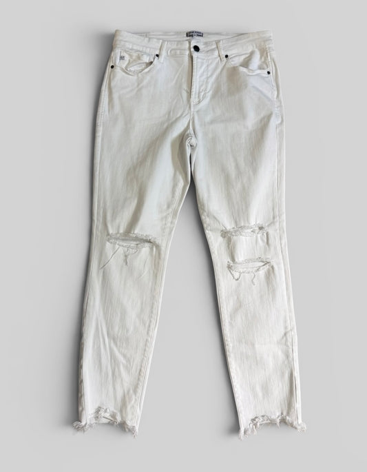 Womens Dear John White Skinny Jeans Size 30 EUC