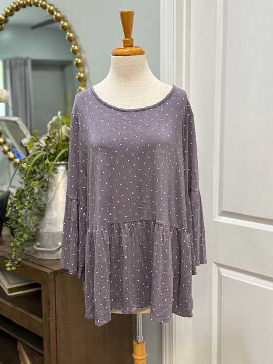 Womens Matilda Jane Polka Dot Blouse Size XXL