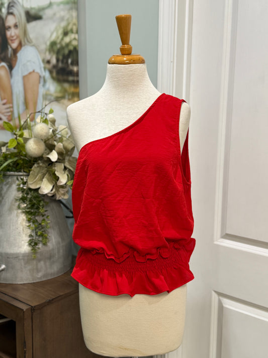 Womens ee:some One Shoulder Blouse Size Large