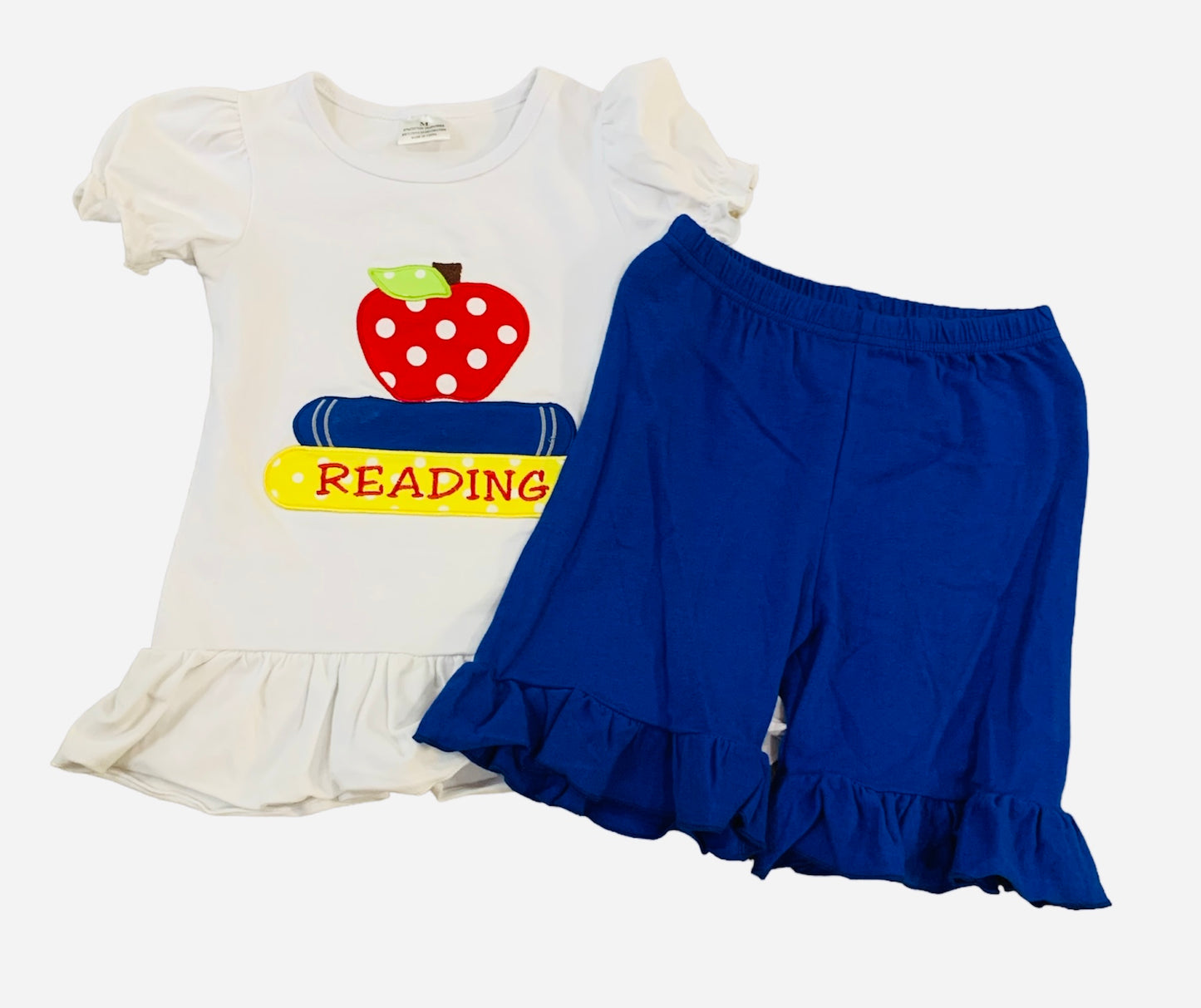 Girls Reading School 2pc Set Size Medium MARKDOWN