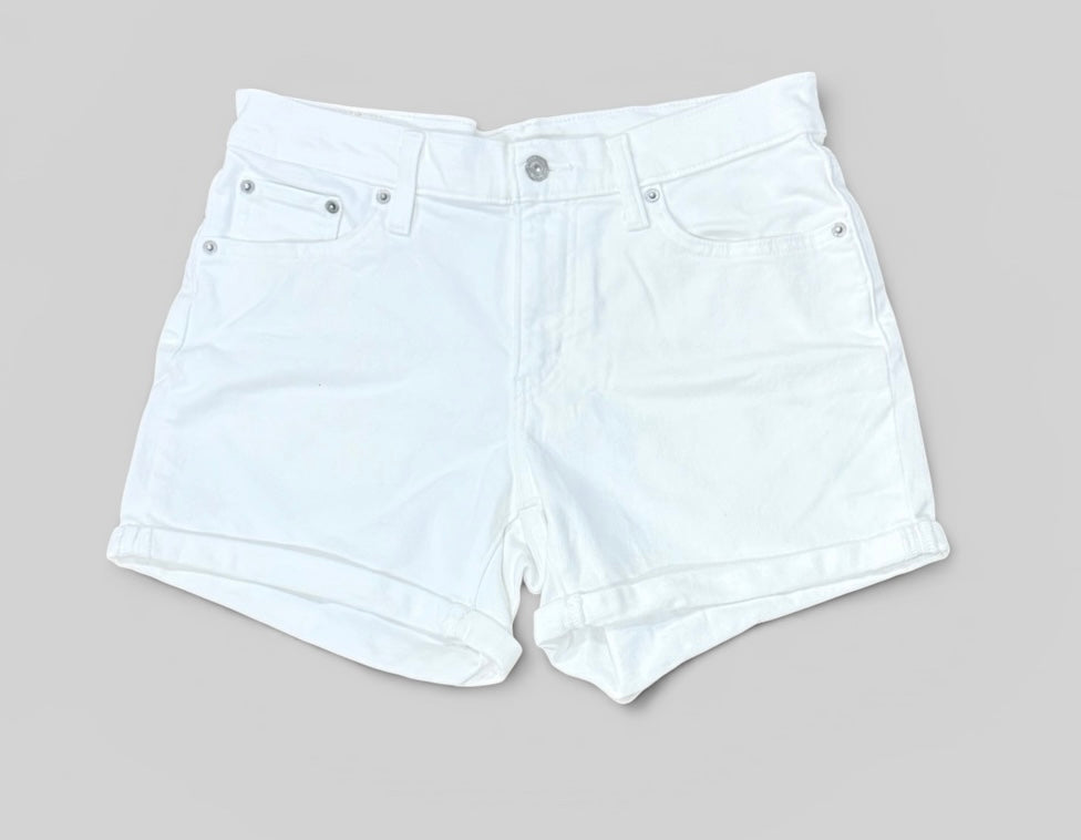 Womens White Levi's Shorts Size 29 EUC