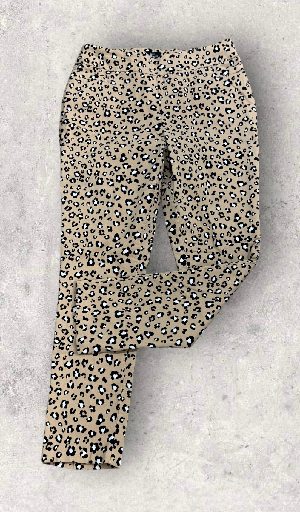 Womens Kim Rogers Leoaprd Pants Size 14W