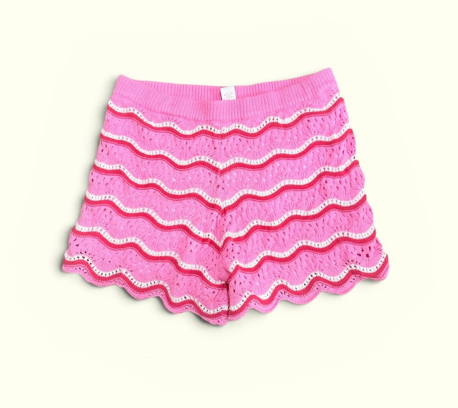 Womens Entro Crotchet Shorts Large NWT