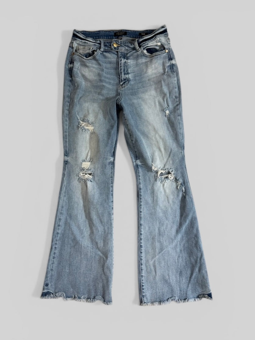 Womens Judy Blue Jeans Flare Fit 14W
