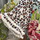 Womens Leopard Fringe Blouse Size 3XL