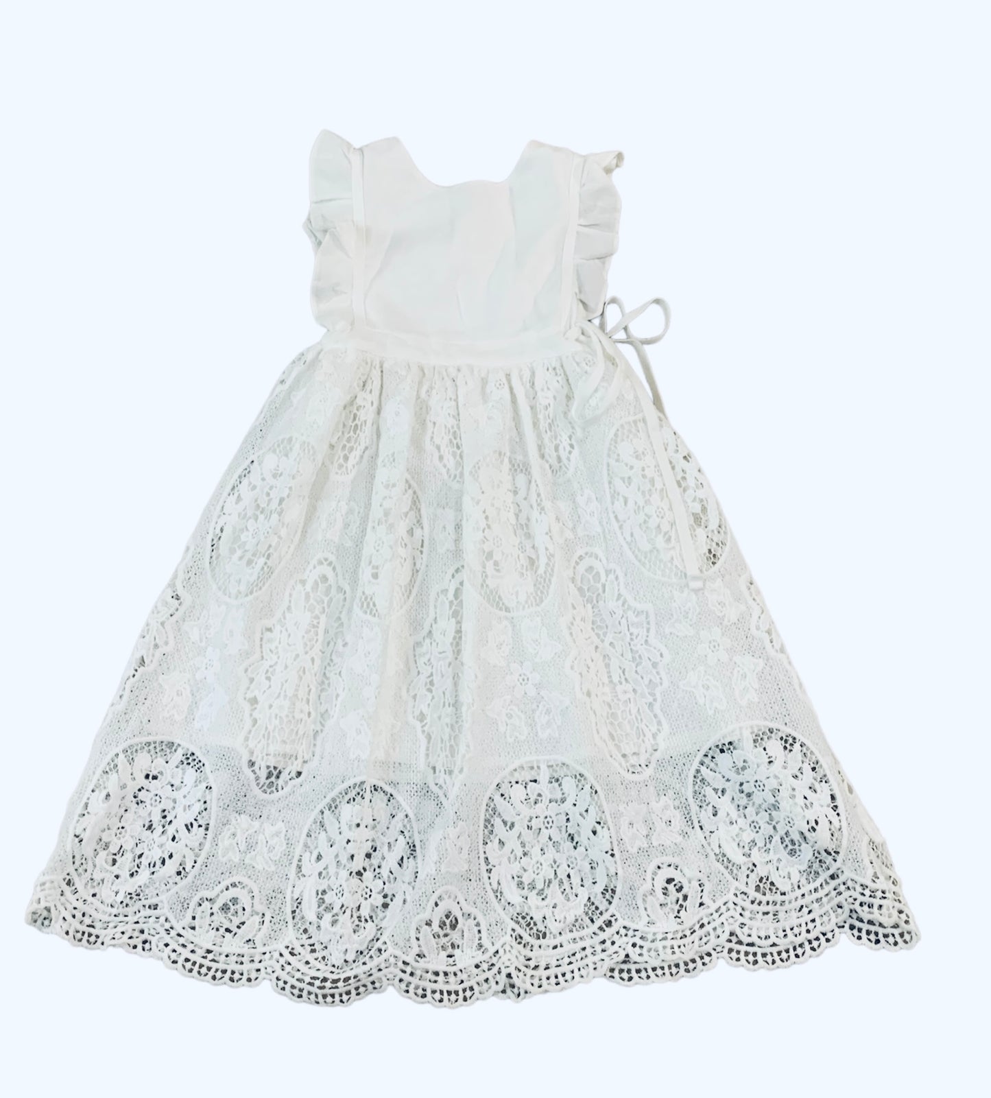Girls Bow Dream Lace Dress Size 5