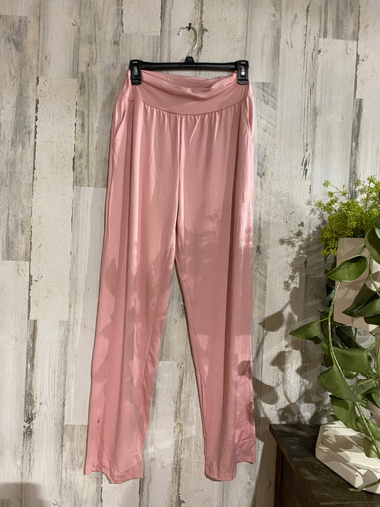 Womens Pink Slinky Pants Large