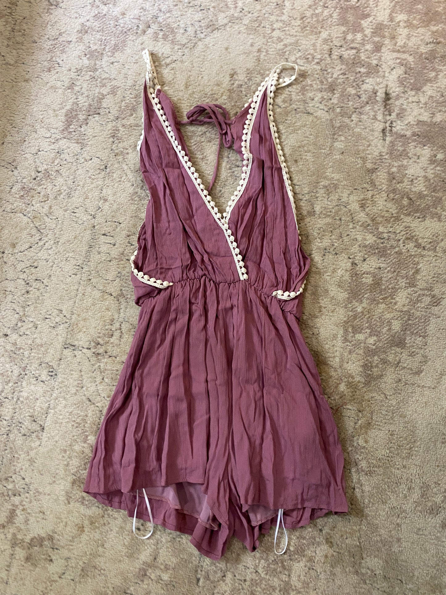 Womens Sage Romper Size Medium