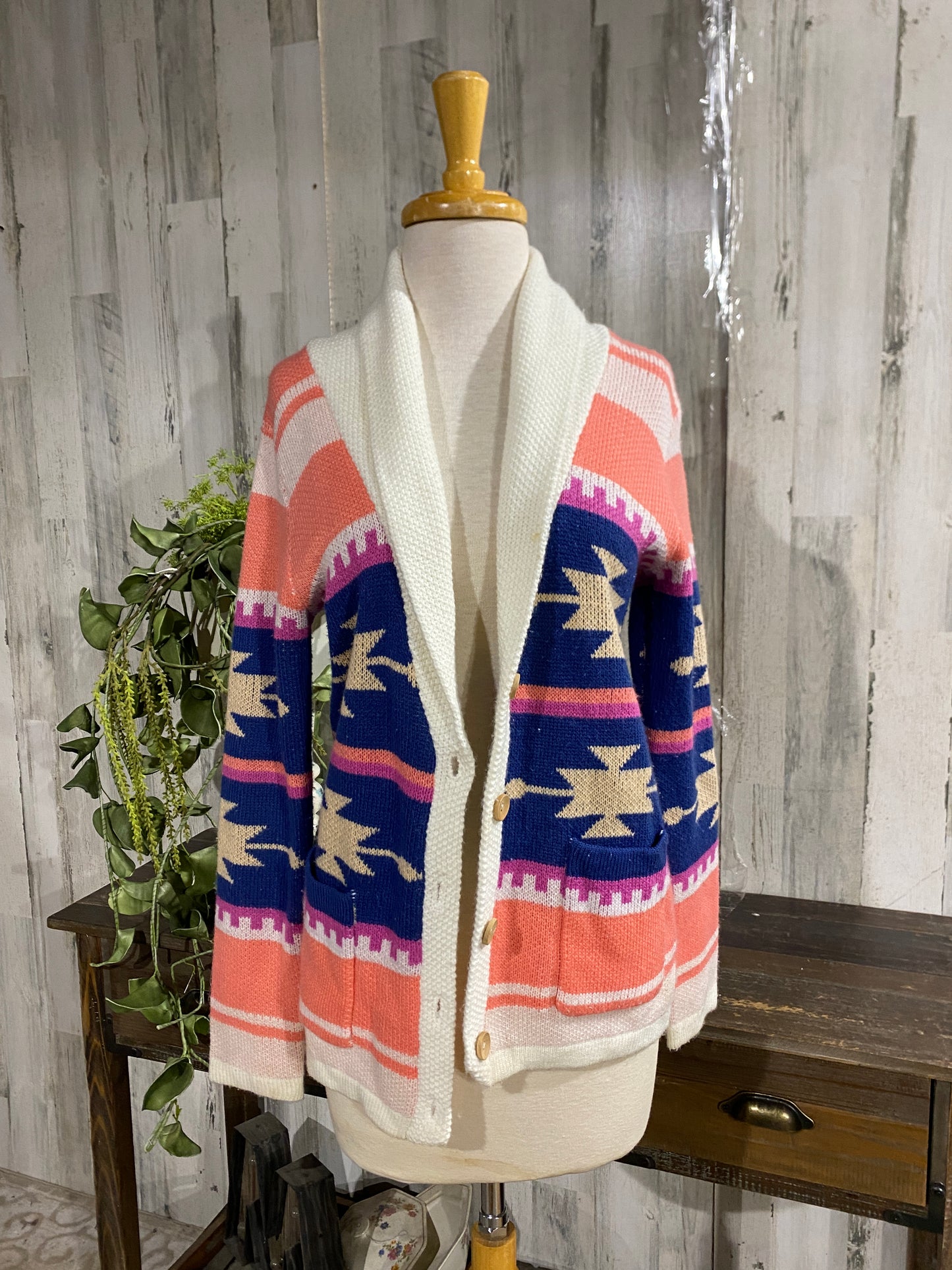 Womens Ellison Aztec Cardigan Small