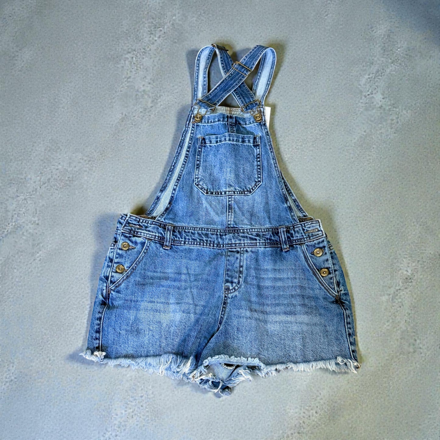 Womens Denim Short Overalls Size 9