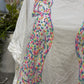 Womens Peach Love Sequin Cheetah Blouse Size Large