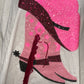 Womens Fantastic Fawn Sequin Cowgirl Tshirt Size Med OVERSIZED NWT $60