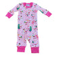 Girls Magnolia Baby Santa Christmas Sleeper Size 6M