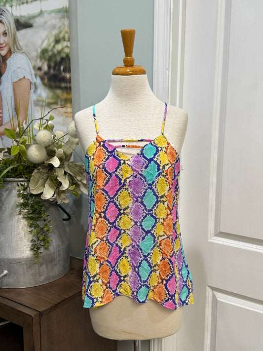 Womens Snake Print Tank Size Small